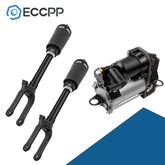 3PCS Front Air Suspension Shock + Compressor For Mercedes W164 ML320 ML350 ML450