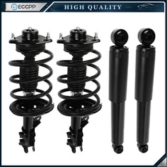 2pcs Front Complete Struts Mounts & 2pcs Rear Shocks Fits 2010-2013 Kia Forte 6B93BC-57