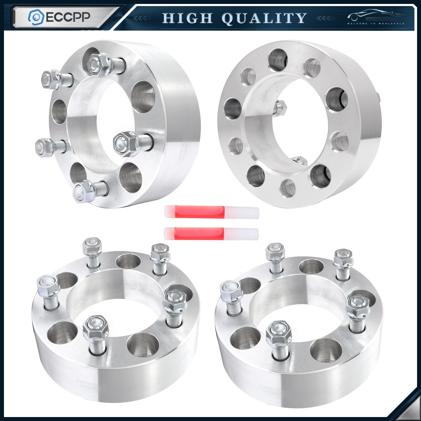 4 Pcs 2" 5x4.5/ 5x114.3 Wheel Spacers 1/2"x20 For Ford Ranger Explorer Mustang 6B93BC-57