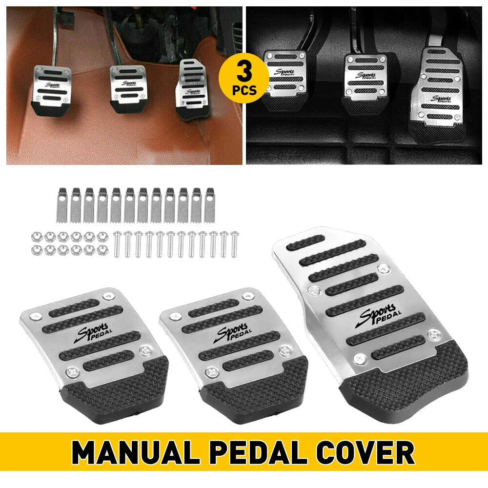 Non Slip Manual Transmission Gas Brake Foot Pedal Pad Cover Car Accessories Kit 6B93BC-57