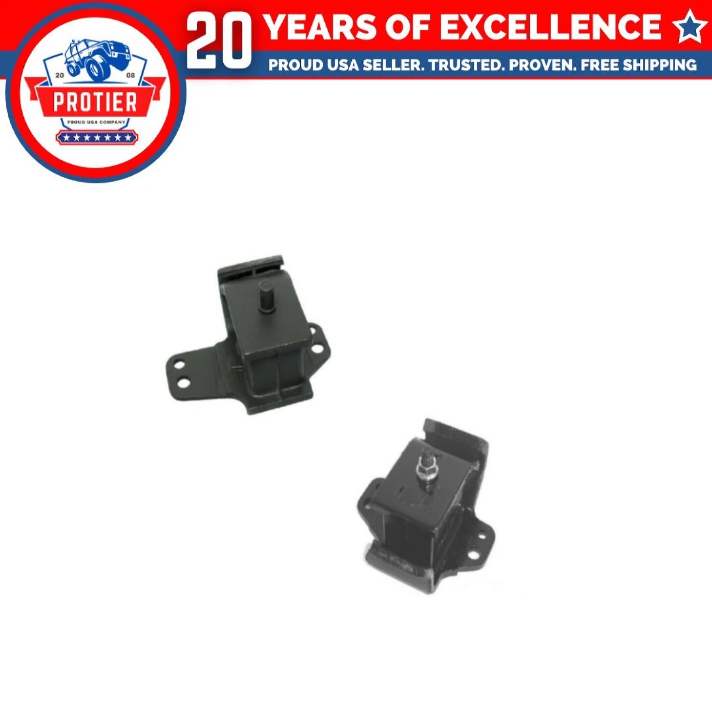 Front L & R Motor Mount 2PCS Set Compatible for 1998-2004 Nissan Frontier/ 6B93BC-57