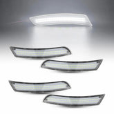 Fit 16-22 Chevy Camaro Side Clear Marker Lights LED Front&Rear Fender Lamp 4PCS 6B93BC-57