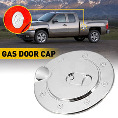FOR 2007-2013 CHEVY SILVERADO 1500 2500 3500 HD Chrome Fuel Tank Gas Door COVER 6B93BC-57