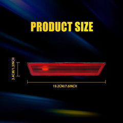 For 2008-2014 Dodge Challenger Red Lens Rear Bumper Side Marker Light Housings A 6B93BC-57