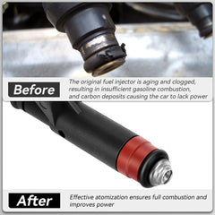 6pcs Fuel Injectors For 2005 2006 Jeep Wrangler 4.0L 53013690AA KOEEP