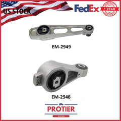 Chrysler PT Cruiser Dodge Neon 2.0L Engine Motor Mount Set w/o Turbo 6B93BC-57