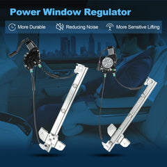For 99-03 Dodge Ram 1500 Van Front LH RH Power Window Regulator With Motor