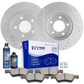 Front Rotors Pads for Ford Escape Mercury Mariner Mazda Tribute Drilled Slotted 6B93BC-57