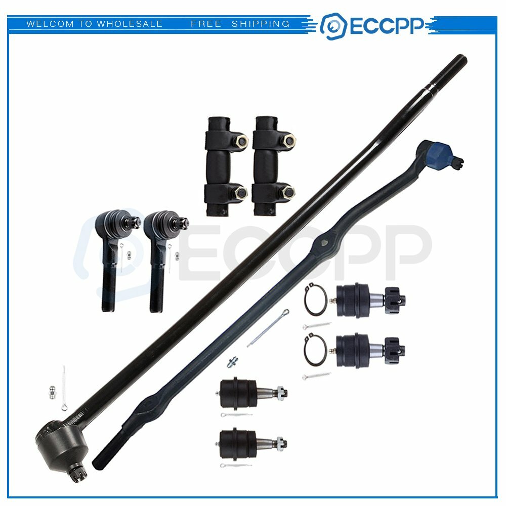 10pcs For 1993-1997 1998 Jeep Grand Cherokee Ball Joints Tie Rod Ends Pitman Arm 6B93BC-57