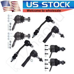 8pcs Front Tie Rods Ball Joints Sway Bars For 2000-03 Dodge Durango & Dakota RWD 6B93BC-57