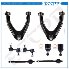 8pcs Front Control Arms Tie Rod Ends Sway Bars For Honda CR-V LX EX SE 1997-2001 6B93BC-57