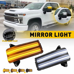Sequential LED Side View Mirror Turn Signal Light For 2020-23 Silverado Sierra A 6B93BC-57