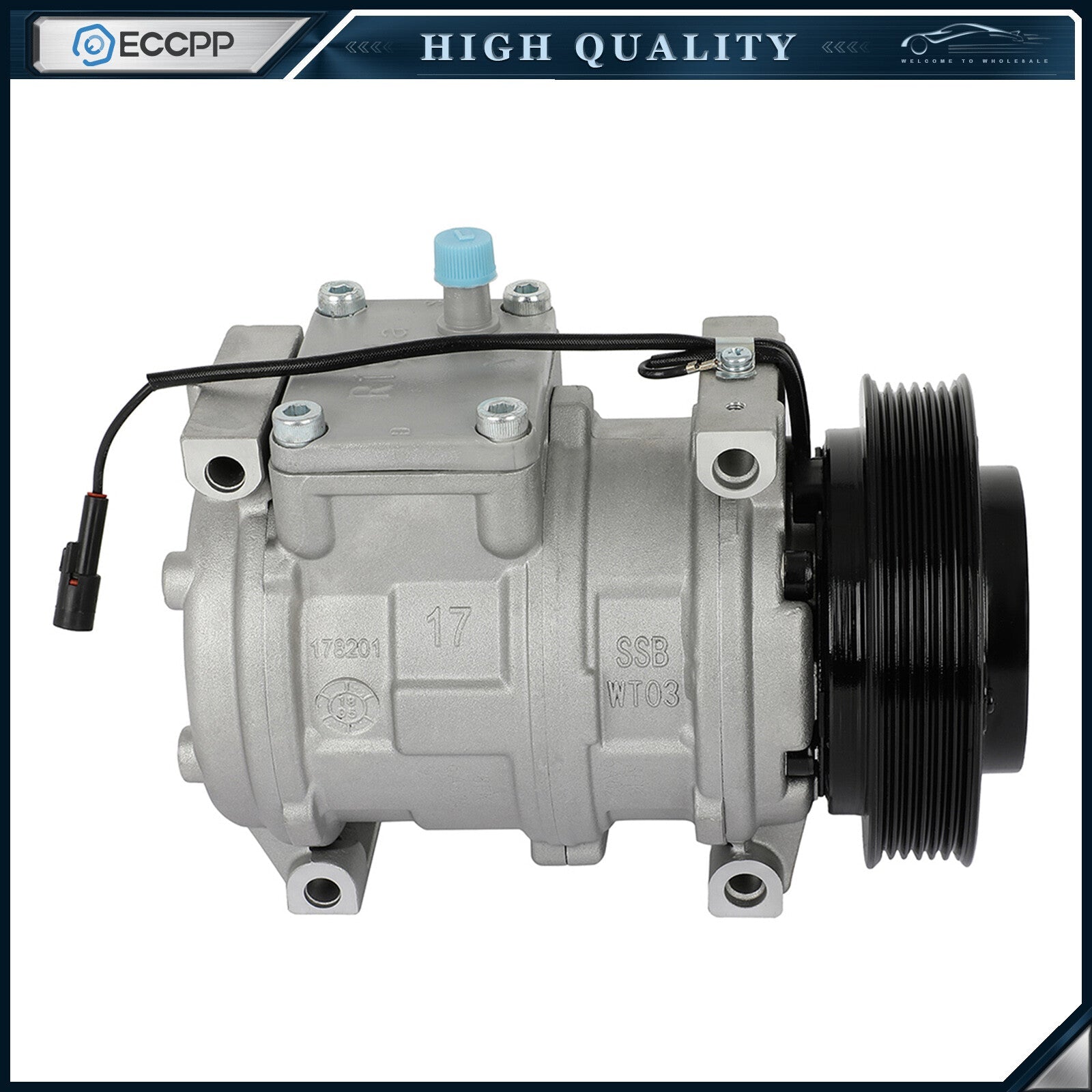 A/C AC Compressor For Jeep Grand Cherokee 1993-1998 Wrangler 1999 6B93BC-57