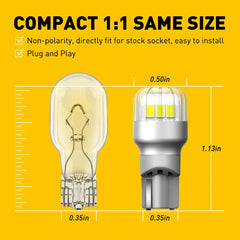 Super Bright 6000K White T15 912 921 LED Reverse Backup Light Bulbs Kit CANbus A 6B93BC-57