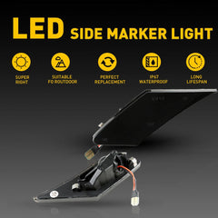 2pc LED White Rear Side Marker Light for 2013-20 Subaru Accessories BRZ AUXITO AUXITO
