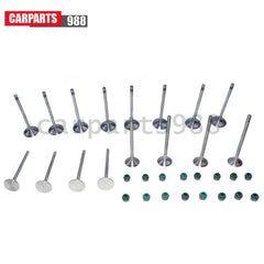 8x Intake + 8x Exhaust Valves + 16x Valve Stem Seal For Audi A3 A5 Golf GTI EOS 6B93BC-57
