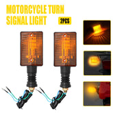 2PCS Turn Signal Lights Indicator Lamps For Yamaha XT350 XT250 XT550 XT600 FZ750