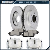 Front Brake Calipers Brake Rotors Brake Pads Set 8Pcs For 2005-2008 Ford F-150 6B93BC-57
