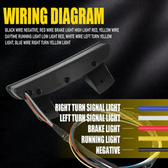 LED Fender Brake Tail Light Turn Signal For Harley Sportster 883 1200 Iron Dyna 6B93BC-57