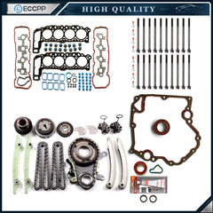02-04 For Dodge Ram 1500 Timing Chain Kit Head Gasket Set Timing Cover Gasket 6B93BC-57