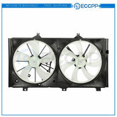 Radiator Condenser Cooling Fan Assembly For 2005 2006 2007-2012 Toyota Avalon 6B93BC-57