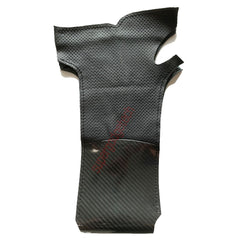 Carbon Fiber& Leather Steering Wheel Stitch Wrap Cover For Tesla Model X S 21-23