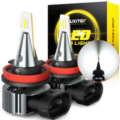 AUXITO LED Fog Light H8 Bulb H16 H11 Fog Light Bulb White 6500K High Power Lamps AUXITO