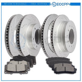 Ceramic Brake Pads And Rotors Front Rear For Toyota 4Runner Sport 4.0L 4.7L 6B93BC-57