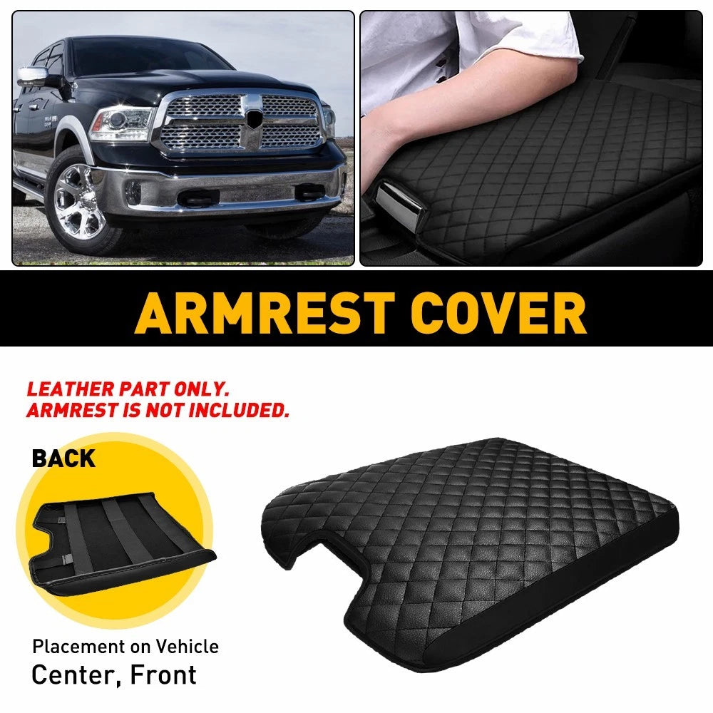 For 2013-2018 Dodge Ram 1500 Jump Seat Center Console Armrest Cover Accessorie A 6B93BC-57