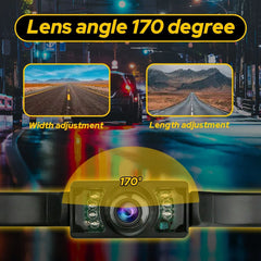 170° Rear Car View Camera HD Reverse Backup Parking 7LED Night Vision Waterproof 6B93BC-57