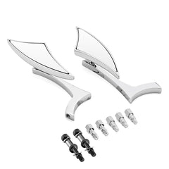 Chrome Motorcycle Rearview Mirrors For Harley Davidson Street Road Glide Touring