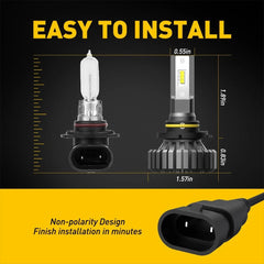AUXITO 9005 HB3 LED Headlight Bulbs Kit High Beam 20000LM Super Bright White EOA AUXITO