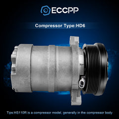 A/C Compressor For 92-02 Acura SLX 98-99 Cadillac Isuzu Oldsmobile 6B93BC-57