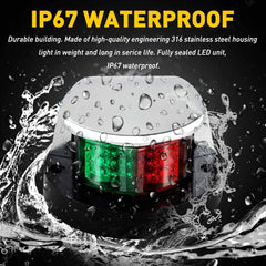 Boat Navigation Lights Red Green LED Marine Navigation Light Boat Bow Light EOA 6B93BC-57