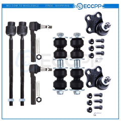 8pcs Front Tie Rod Ends Ball Joints For Pontiac Grand Am Chevy Malibu Alero