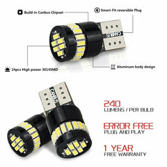 4X AUXITO T10 168 2825 194 LED License Plate Light Bulb 6000K Bright White EOA AUXITO