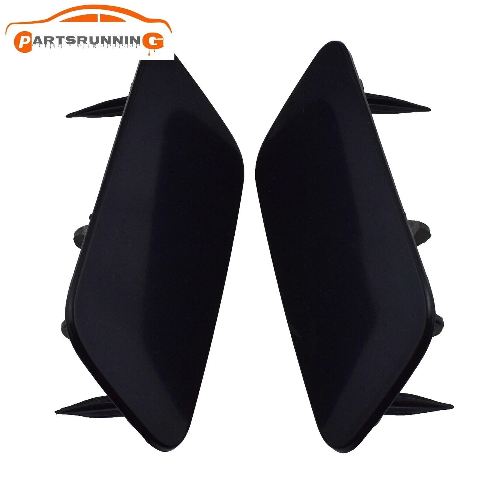 2PCS Front Bumper Headlight Washer Spray Cover Cap For 2012-16 Audi A3 8V3955275 6B93BC-57