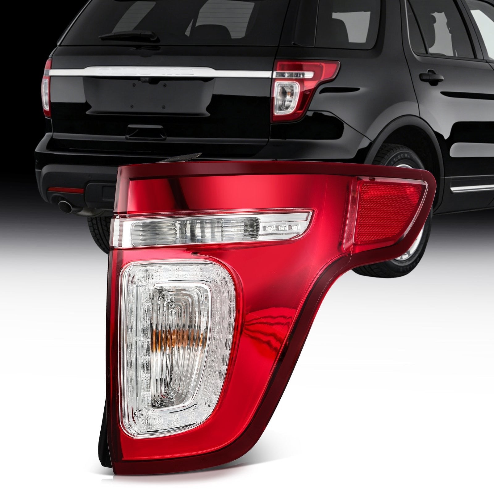 ECCPP LED Tail Light Assembly For 2011-2015 Ford Explorer 2.0L 3.5L Rear Right KOEEP