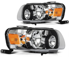 For 2007 2006 2005 Ford Escape Black Housing Headlights Assembly Left+Right Pair 6B93BC-57