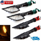 4X Skull LED Turn Signal Lights For Harley Sportster 883 1200 48 XL1200N XL1200C