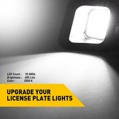 LED Rear License Plate Lights For 2003-2018 Dodge Ram 1500 2500 3500 SMOKED LENS 6B93BC-57