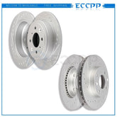 Front Rear Brake Rotors Discs Drilled Slotted FOR 1993-1997 Honda Civic Del Sol KOEEP