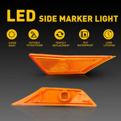 For 2016-2021 Honda Civic Front Bumper Reflector Side Marker Light Assembly EOA 6B93BC-57