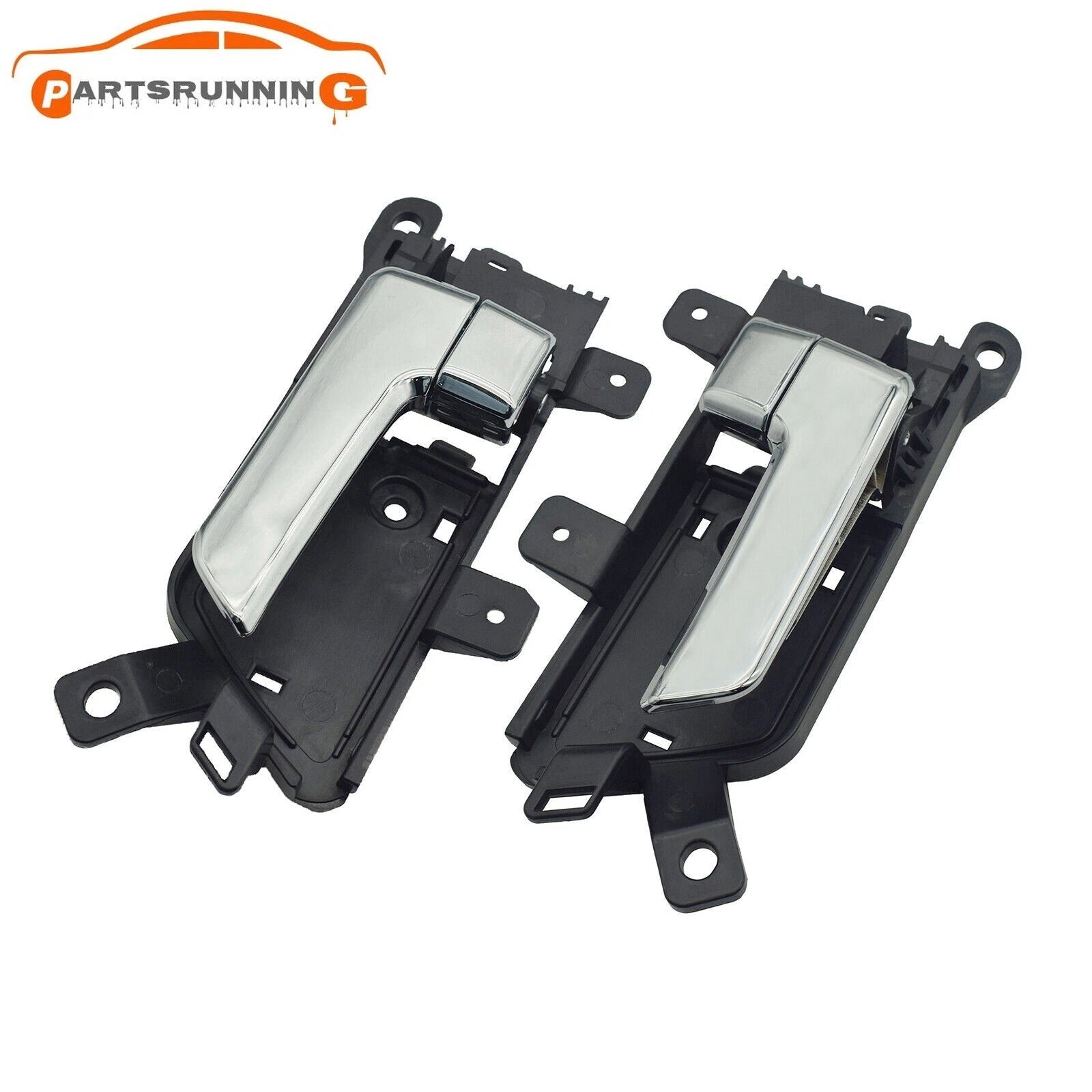 2PCS Left Right Chrome Interior Door Handle For Kia Borrego Mohave 2007-2015 6B93BC-57