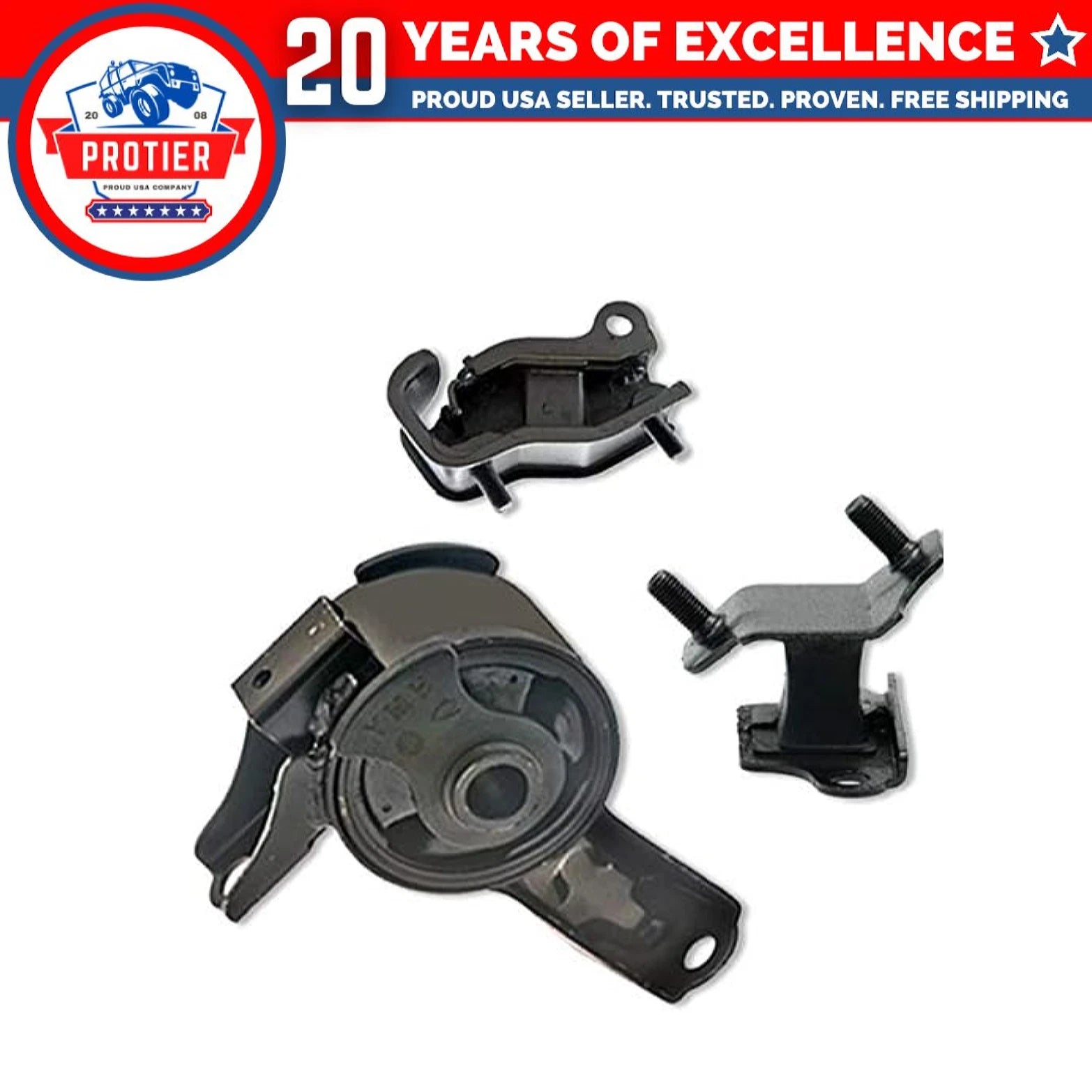 Fits 2005-2006 Honda Odyssey 3.5L i-VTEC AUTO Front RT Motor & Trans Mount 3pcs 6B93BC-57