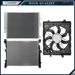 Electric Radiator Condenser Cooling Fan Kit For 2016 2017-2020 Dodge Durango 6B93BC-57