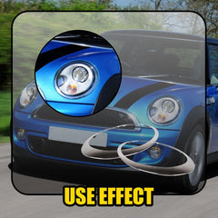 For Mini Cooper R55 R56 2007-2015 R&L Chrome Headlight Trim Ring Bezel Cover EA 6B93BC-57