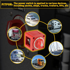 300A Dual Battery Selector 4 Switch Position 1-2-Both-Off for Marine Boat Truck 6B93BC-57