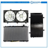 Electric Radiator Condenser Cooling Fan Kit For 2009 2010-2012 Toyota Venza 6B93BC-57