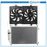 Electric AC Condenser Cooling Fan Kit For 2010 2011 2012 2013 Nissan Rogue 6B93BC-57